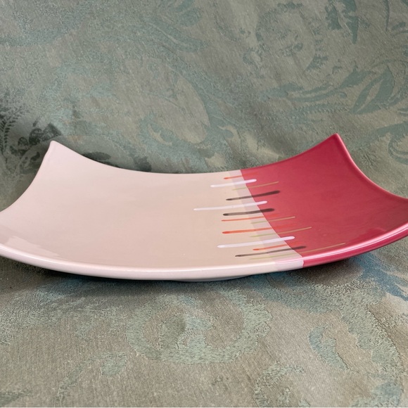 60s vibe boho cottagecore ceramic platter. Great condition, no chips or cracks. - Picture 4 of 7